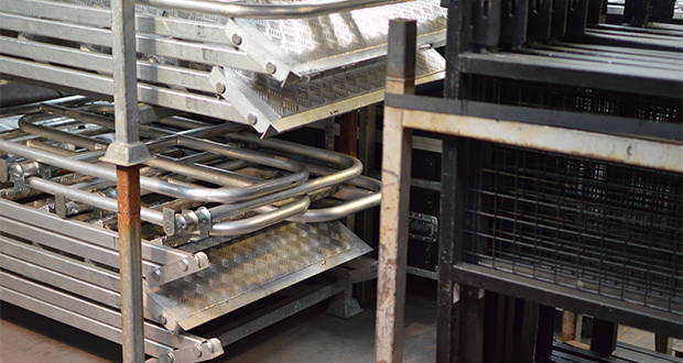 Flexible Treads and Meshed Handrails